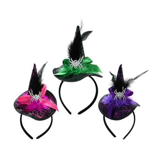Fancy Witch Hat Headband Assorted Halloween Hair Decoration
