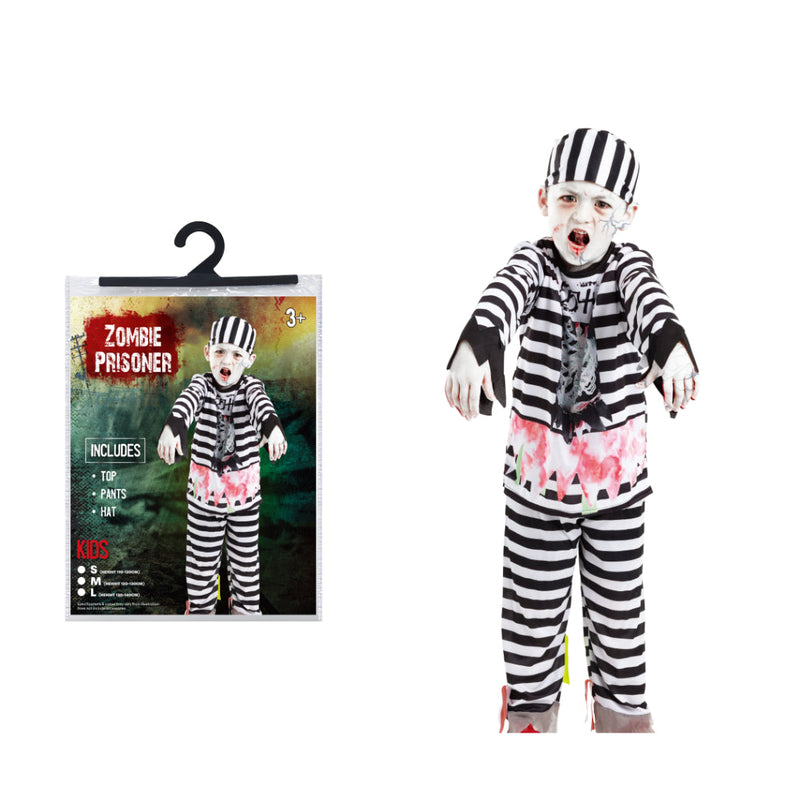 Zombie Prisoner Costume Kids Halloween Costume Boys