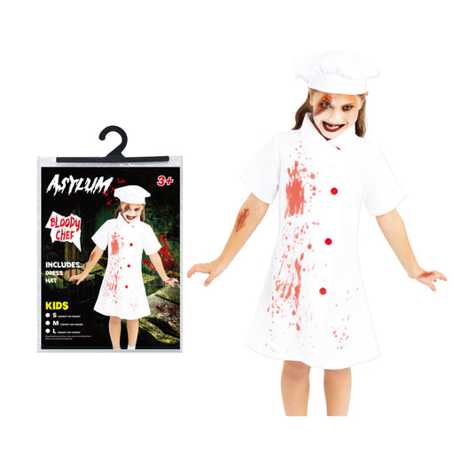 Bloody Chef Costume Kids Halloween Costume Girls