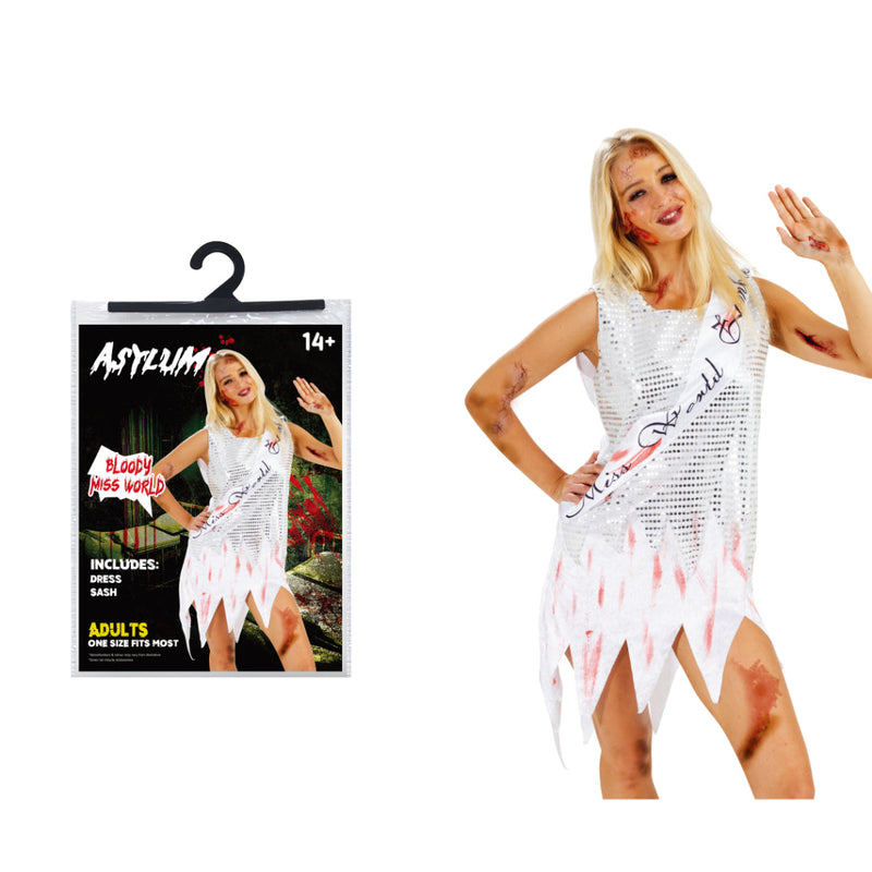Bloody Miss World Costume Adults Halloween Costume Lds