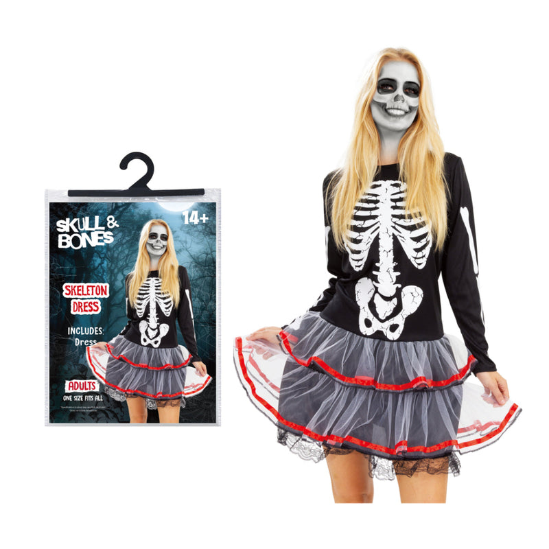 Skeleton Dress Costume Adults Halloween Costume Lds