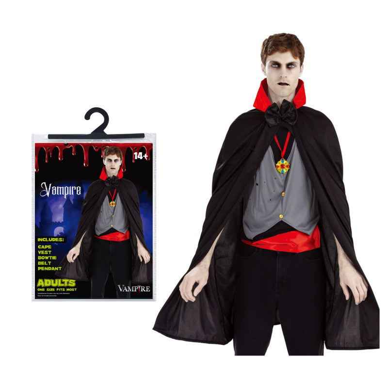 Vampire Costume Adults Halloween Costume Mens