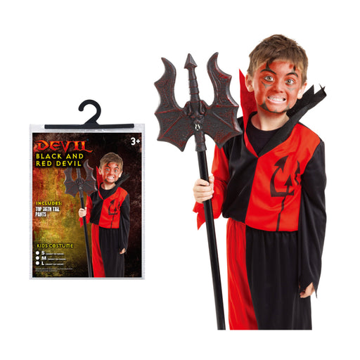 Kids Black and Red Devil Costume Halloween Costume Boys