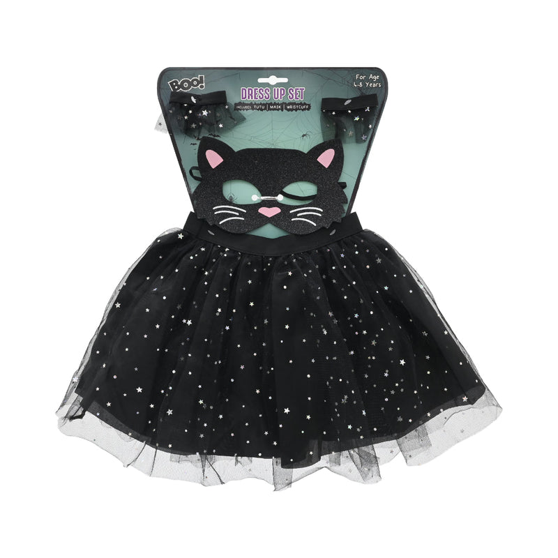 Black Cat Tutu and Mask Costume Set Halloween Costume Girls