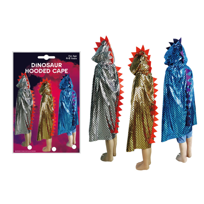 Kids Dinosaur Hooded Cape Costume Halloween Capes