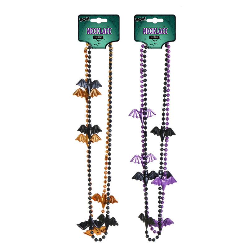 Bat Necklace 2 Pack Halloween Jewelry Halloween Jewellery