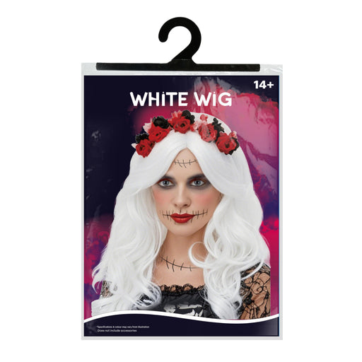 White Wig Adults Halloween Wig Ladies
