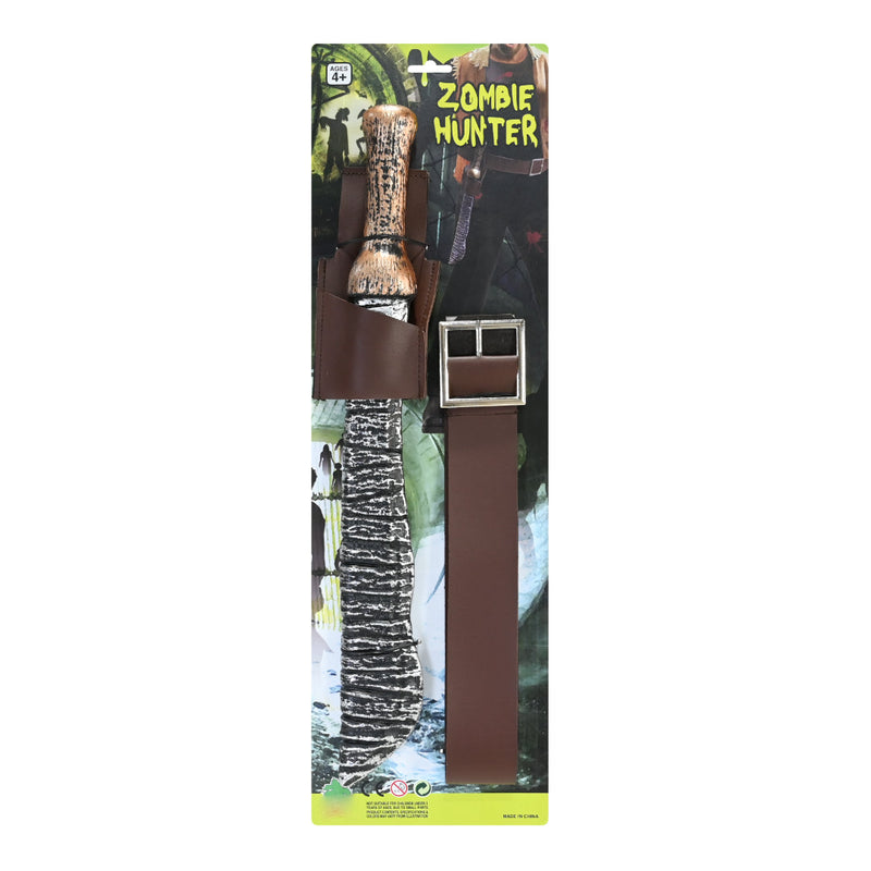 Zombie Hunting Knife Halloween Prop 58.5cm Halloween Weapons