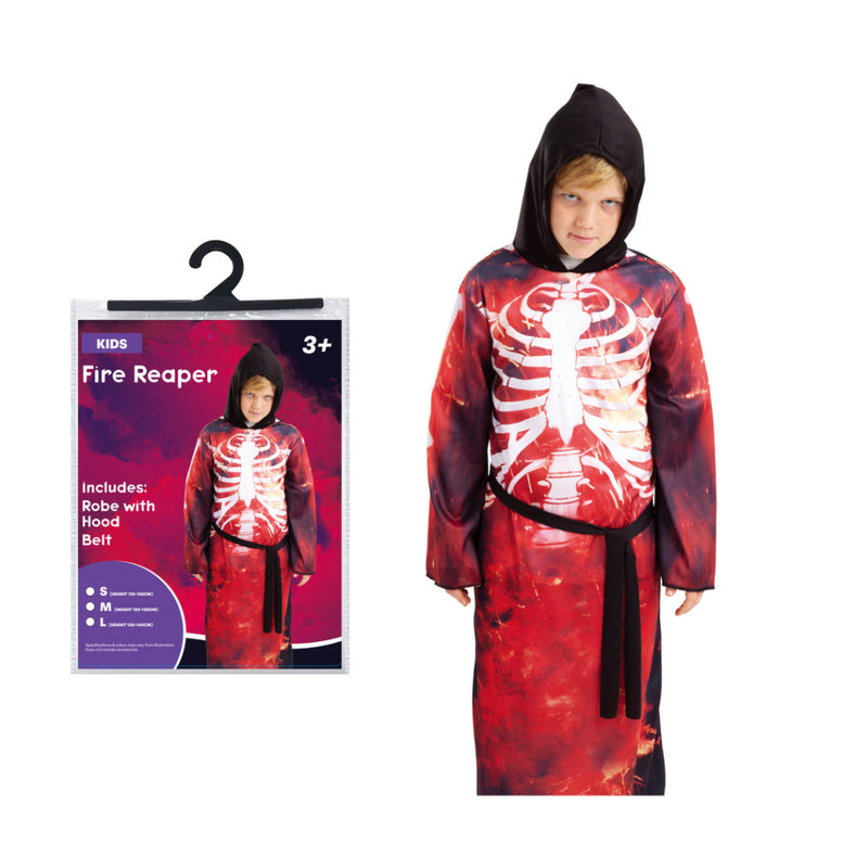 Kids Fire Reaper Costume Halloween Halloween Costume Boys
