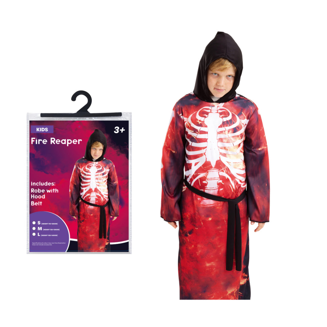 Kids Fire Reaper Costume Halloween - Halloween Costume Boys — Ronis