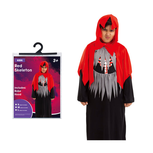 Kids Red Skeleton Costume Halloween Halloween Costume Boys