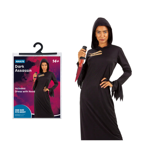 Adults Dark Assassin Halloween Costume Halloween Costume Lds