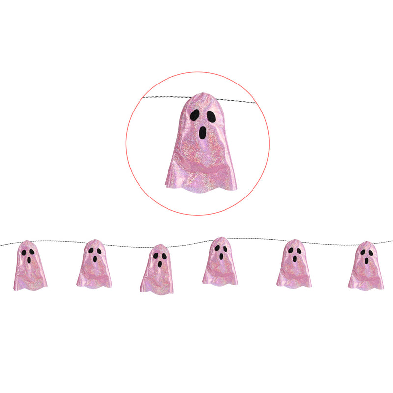 Pink Ghost Garland Halloween Party Decoration Halloween Hanging Decoations
