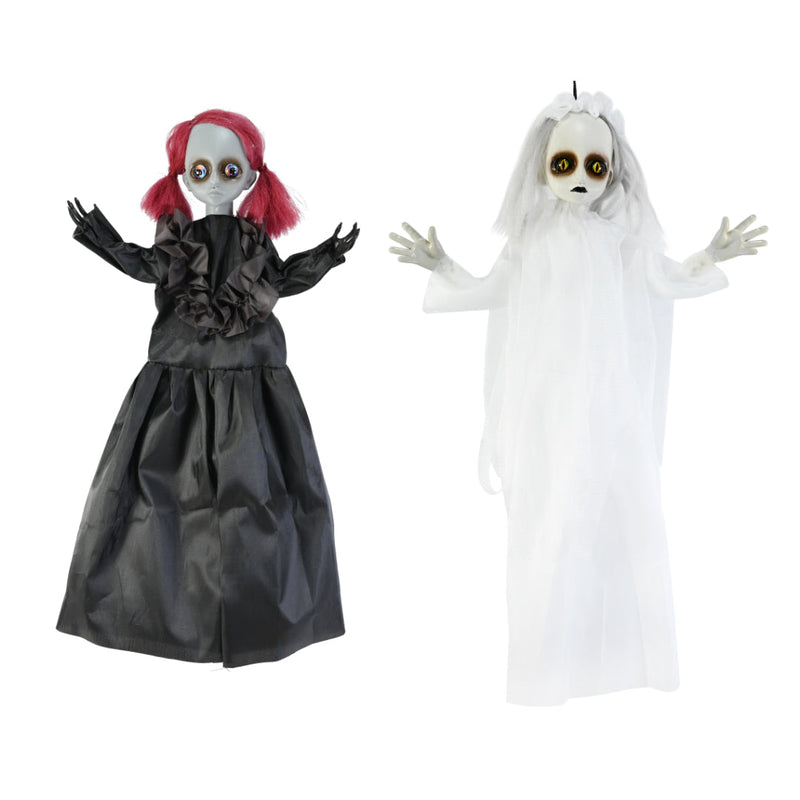 Hanging Possessed Girls 50cm Assorted Halloween Hanging Decoations