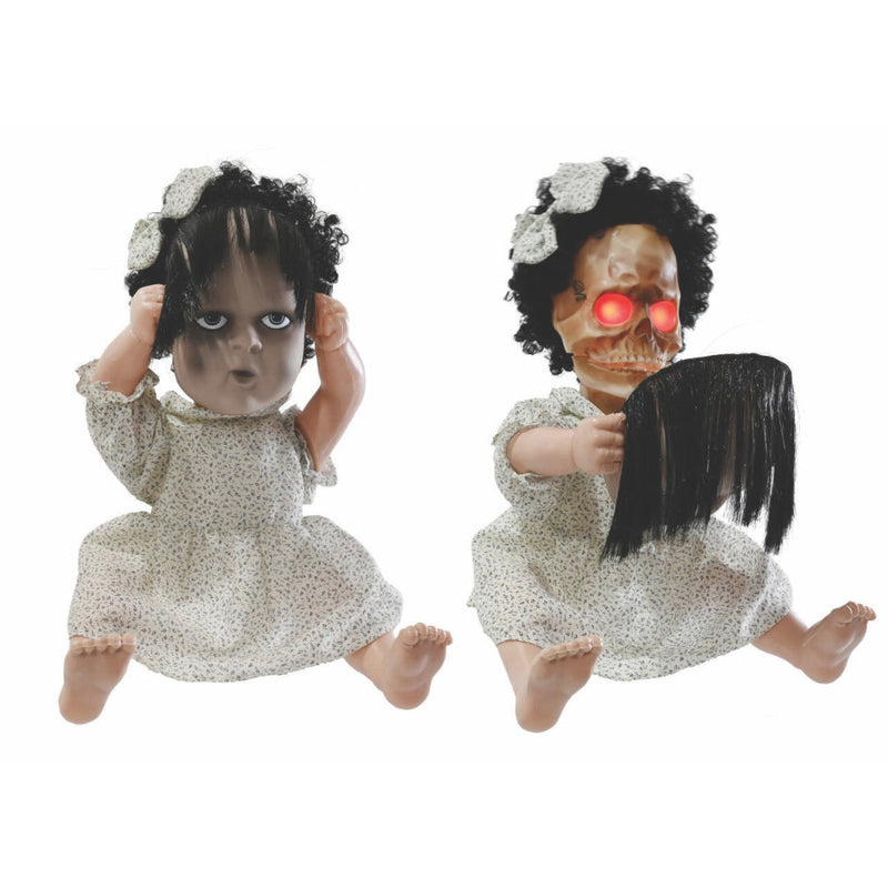 Animated Face Off Doll Battery Operated Halloween Animatronics