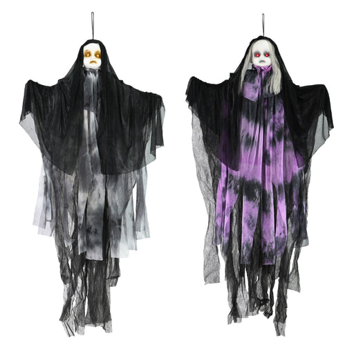 Animated Hanging Spooky Girls Battery Operated 1.2m Halloween Animatronics