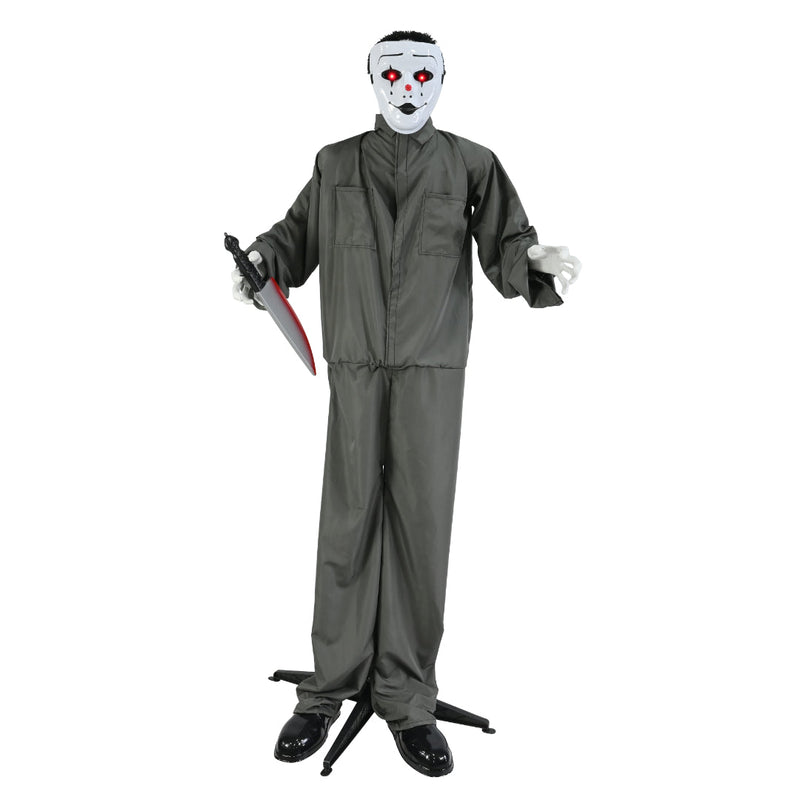 Animated Standing Suited Man Battery Operated 1.6m Halloween Animatronics