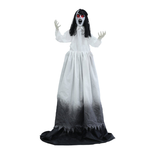 Animated Possessed Lady 1.8m Battery Operated Halloween Animatronics