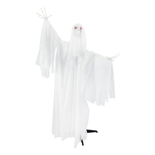 Animated Lifesize Standing Ghost 1.6m Battery Operated Halloween Animatronics