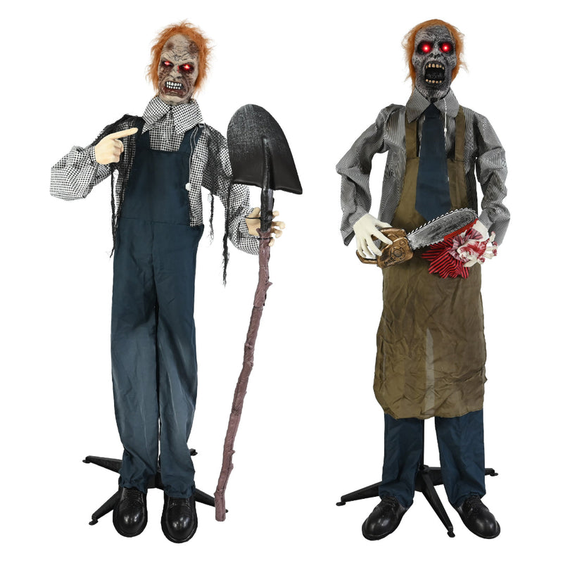 Animated Killer Man Battery Operated 1.6m Halloween Animatronics