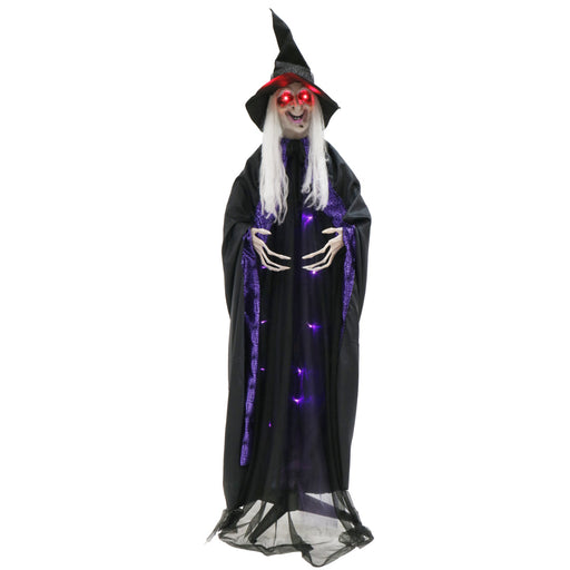 Light Up Standing Witch Battery Operated 1.8m Halloween Animatronics