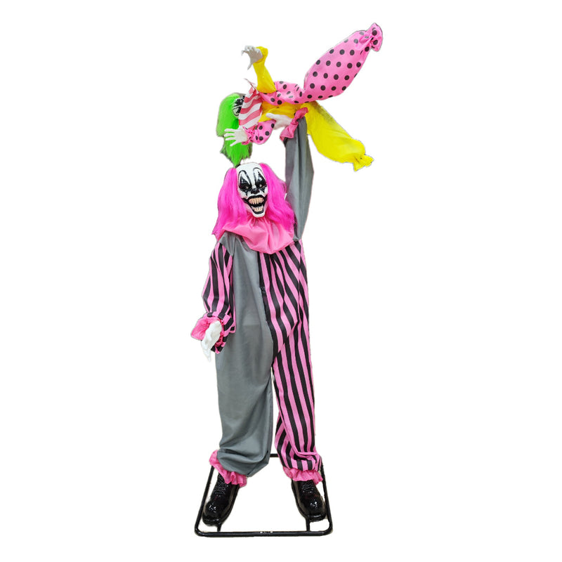 Animated Jokerster Clown Battery Operated 2m Halloween Animatronics Deluxe