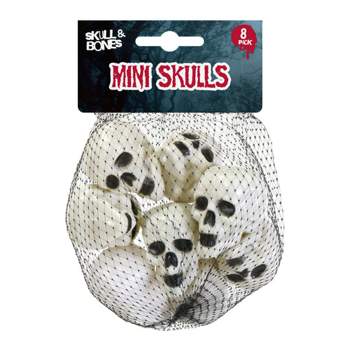 Mini Skull 8pk Halloween Skeleton