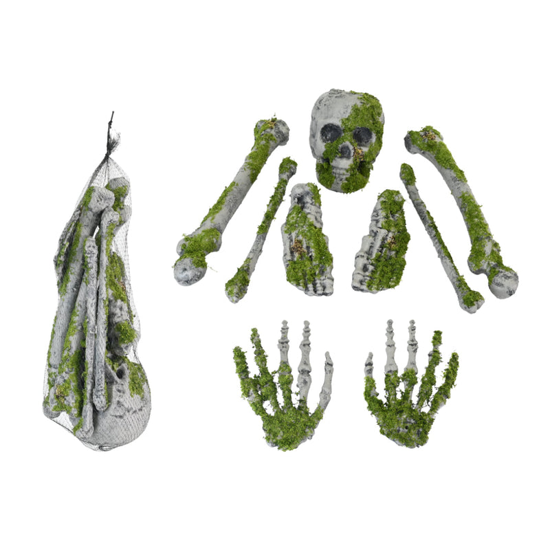 Moss Bone Set 44cm Halloween Skeleton