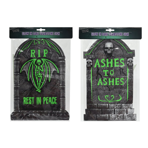 G.I.D Tombstone Sign 38cm Assorted Halloween Lawn Decoration