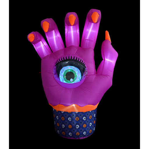 Inflatable Hand Spinning Globe Eye 2.2m Halloween Decoration Halloween Inflatable