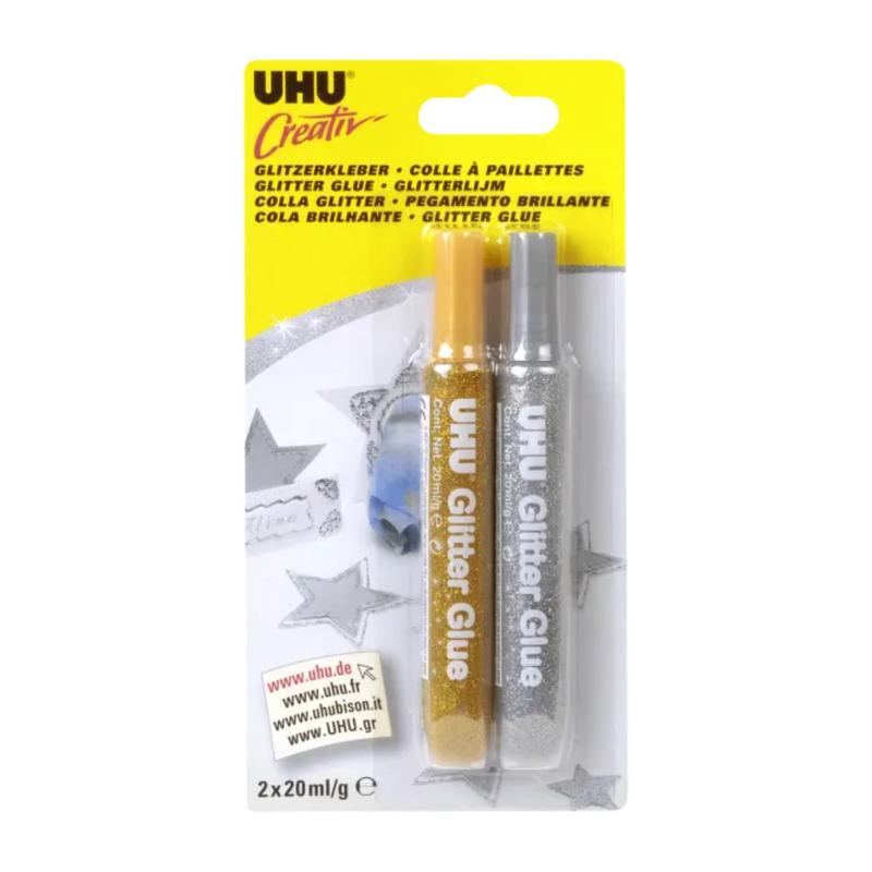 Ronis UHU Creativ Glitter Glue 2x20ml
