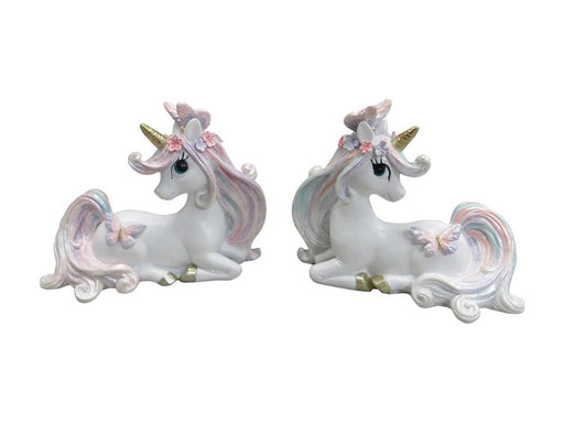 Sitting Butterfly Unicorn 2 assorted 10cm