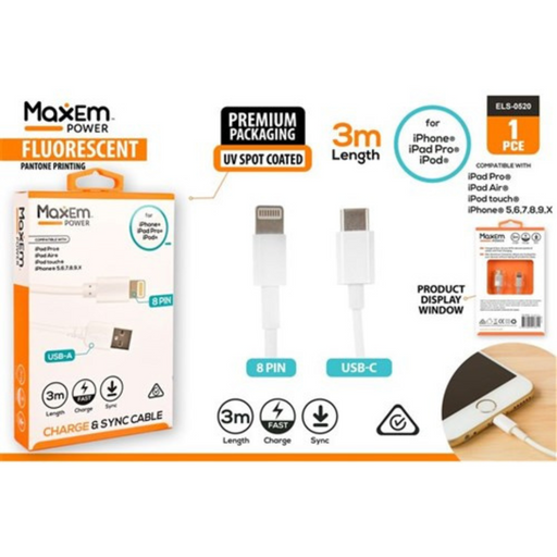 Ronis USB-C to Iphone Cable 3m