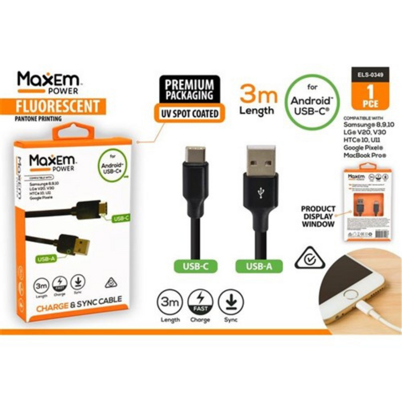 Ronis USB to Type C Cale 3m