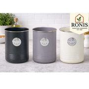 Utensil Holder Embossed Line Base Grey 12.8x17cm – thumbnail