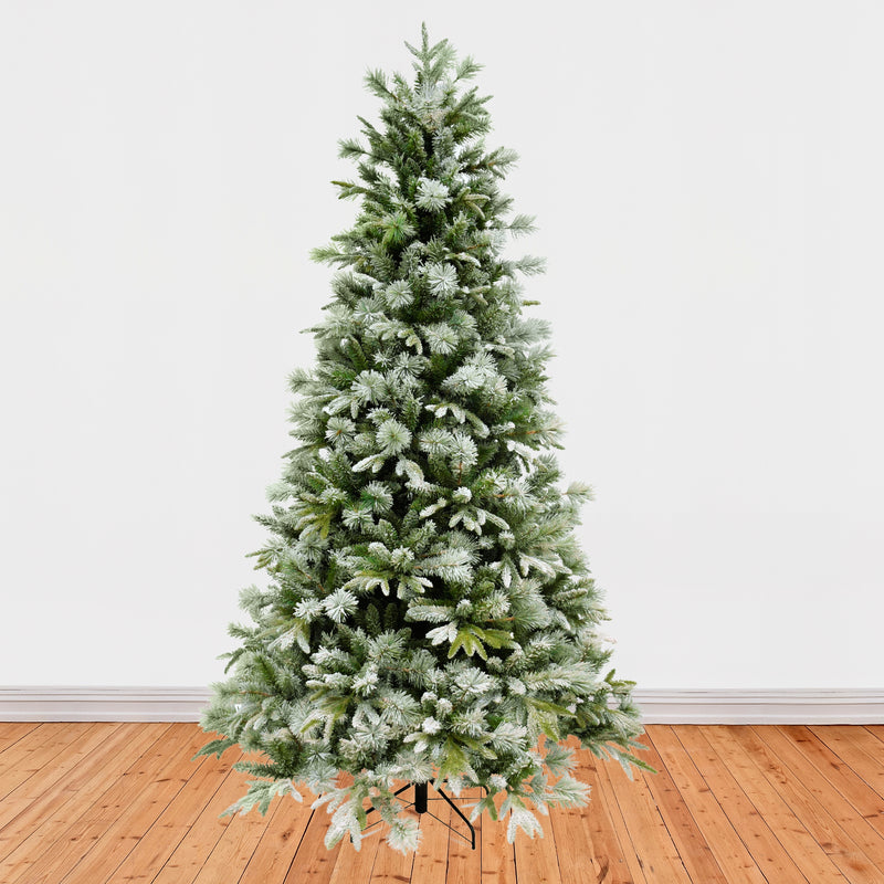 Christmas Tree Flocked Emerald Angel Pine 180cm 6ft