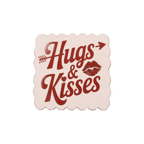 Hugs and Kisses MDF decorative sign