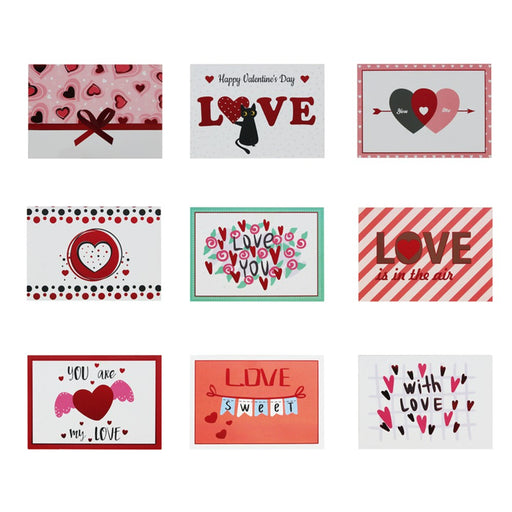Assorted design paper valentine gift tags 12x8.5cm
