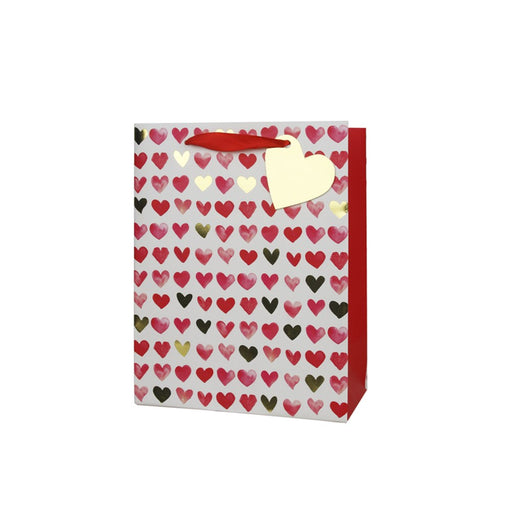 Medium gift bag with heart pattern