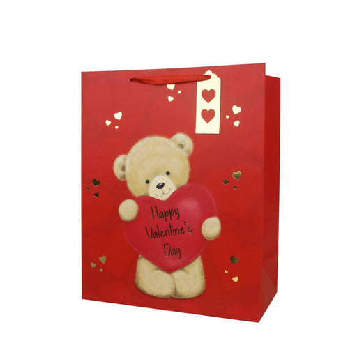Large paper gift bag with teddy bear design