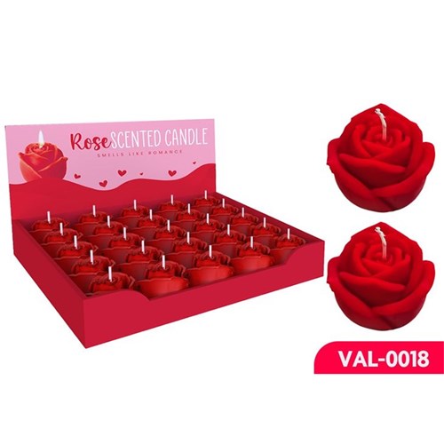 Rose scented decorative jar candle