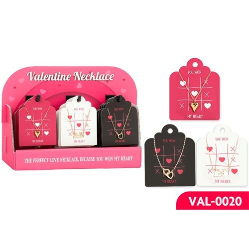 Assorted tic tac toe themed pendant necklaces