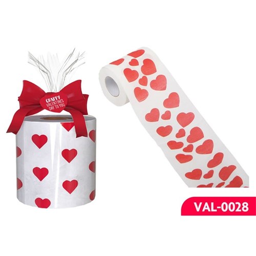 Themed 100 sheet Valentine's tissue paper roll