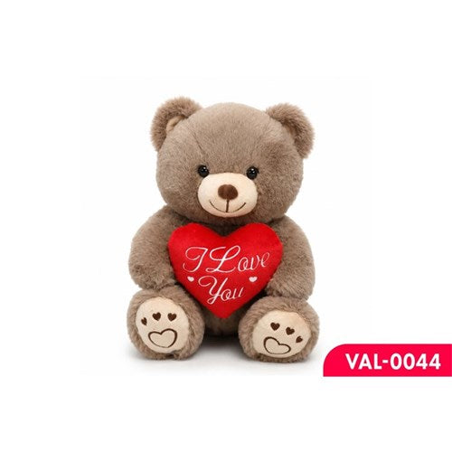 Teddy bear with I Love U heart 24cm
