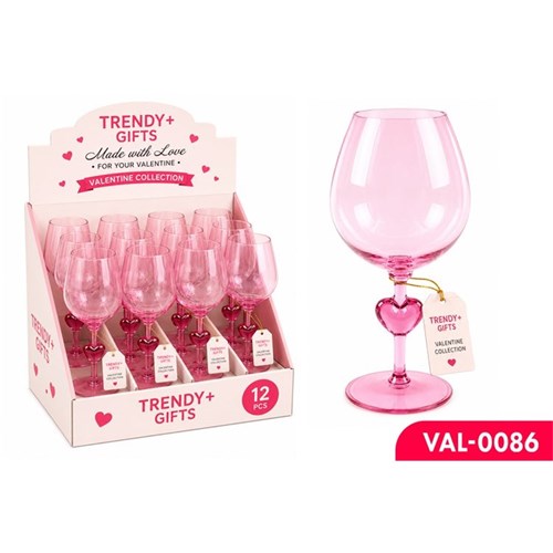 Decorative wine glass with bow