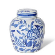 Rosalie Ginger Jar Blue/White 18x18x20cm – thumbnail