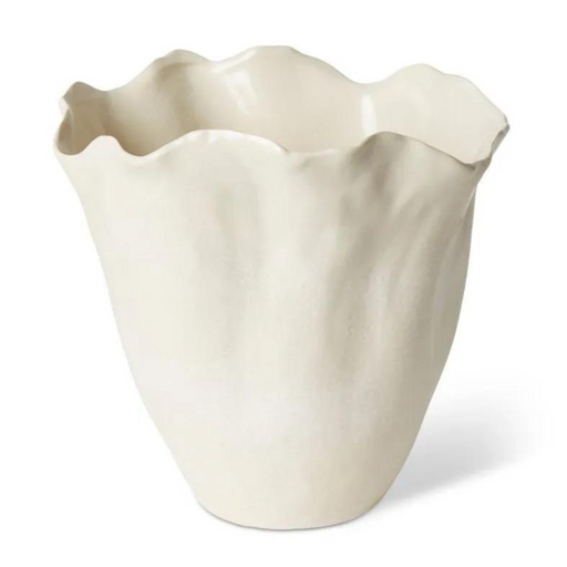 Emaline Vase Cream 29 x 28 x 28cm