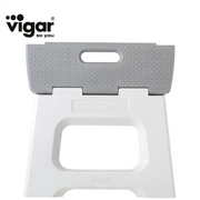 Compact Grey Foldable Stool 23cm