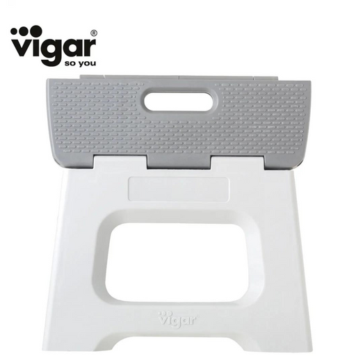 Compact Grey Foldable Stool 23cm