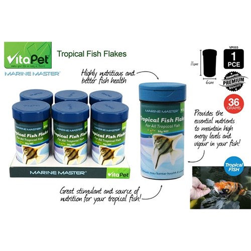 Tropical fish flake food 36g